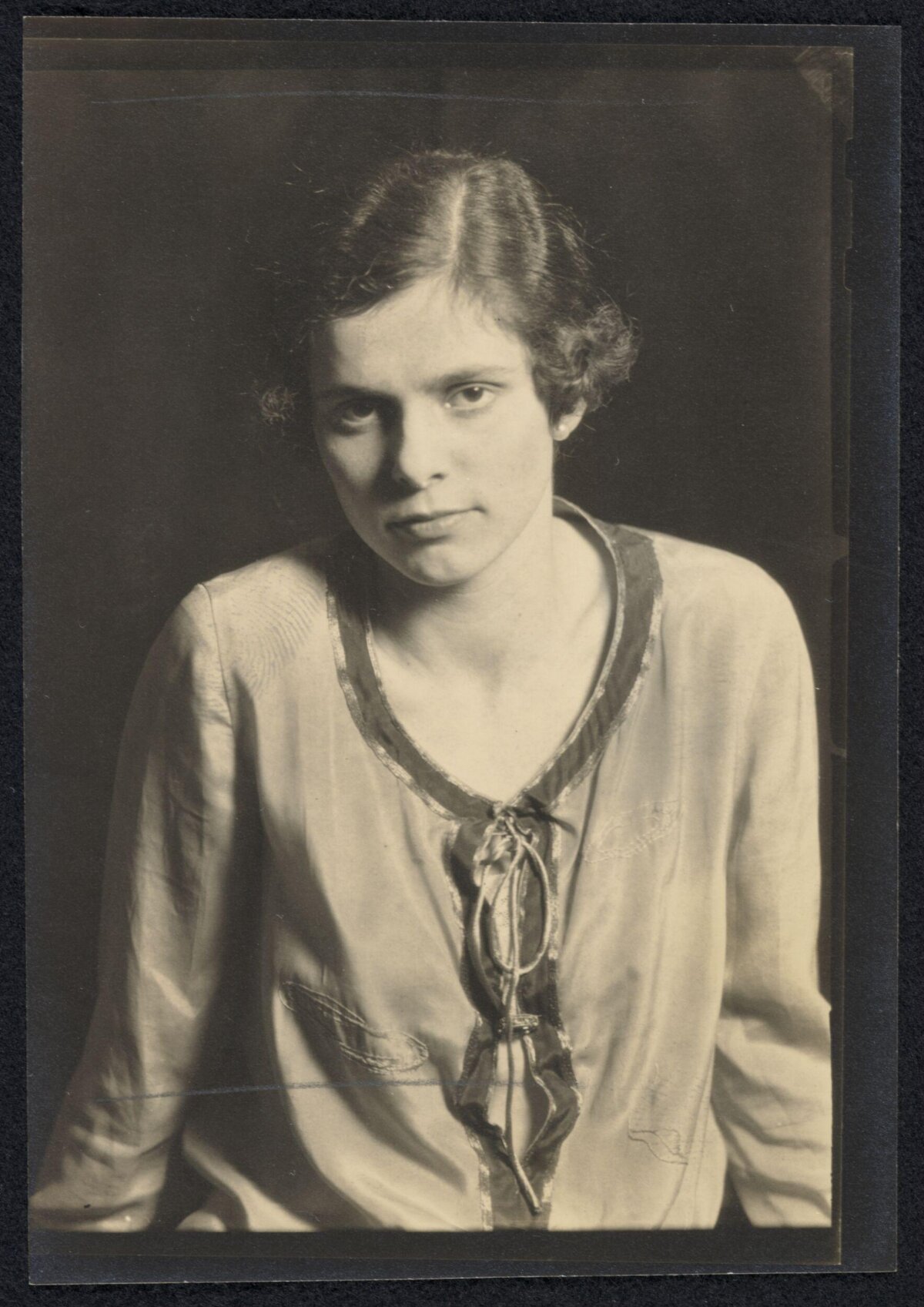 Vintage Portrait of Young Woman