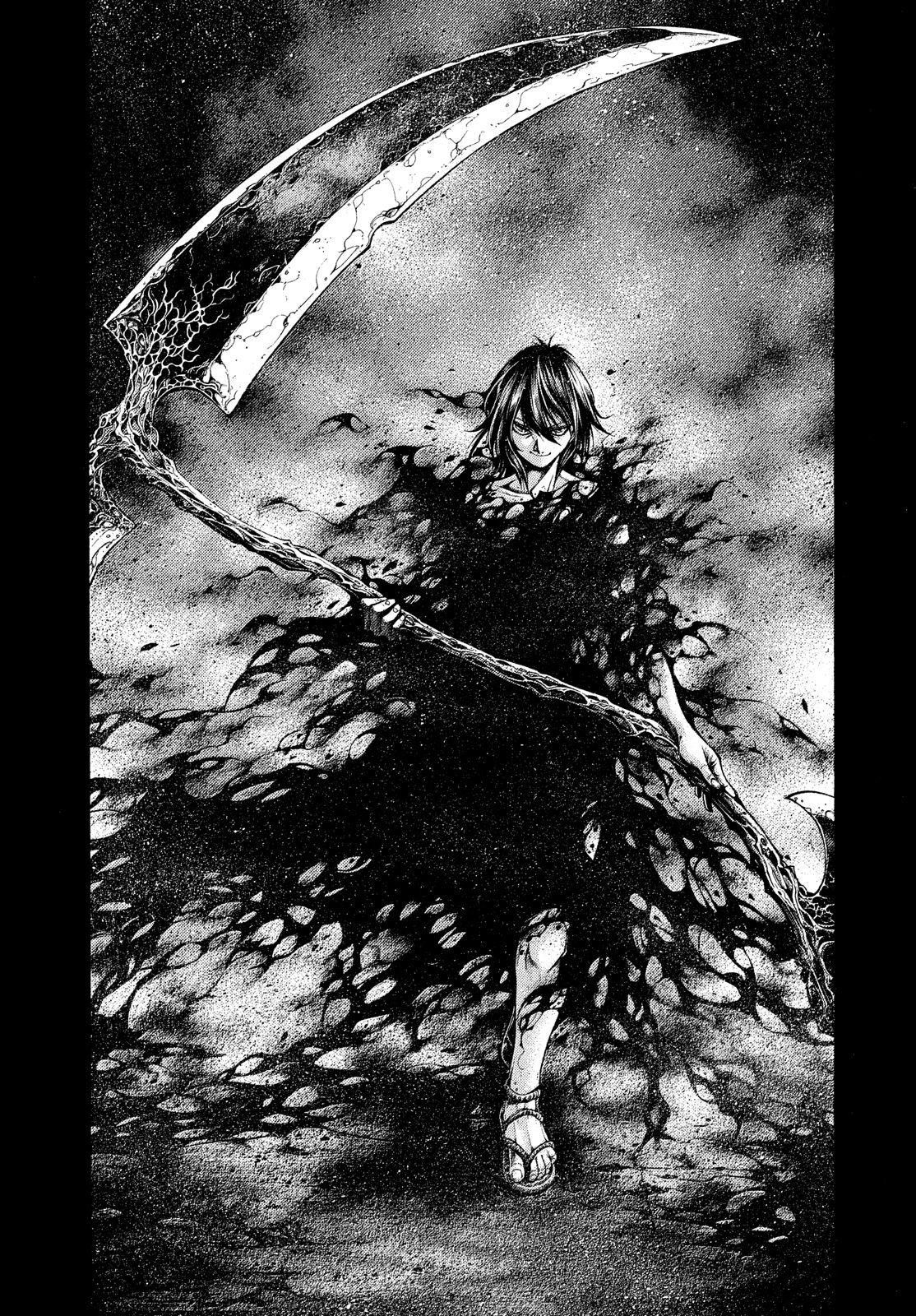 Manga Character With Giant Scythe