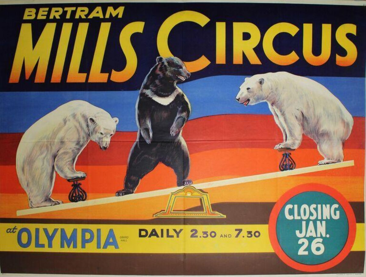 Bertram Mills Circus Poster