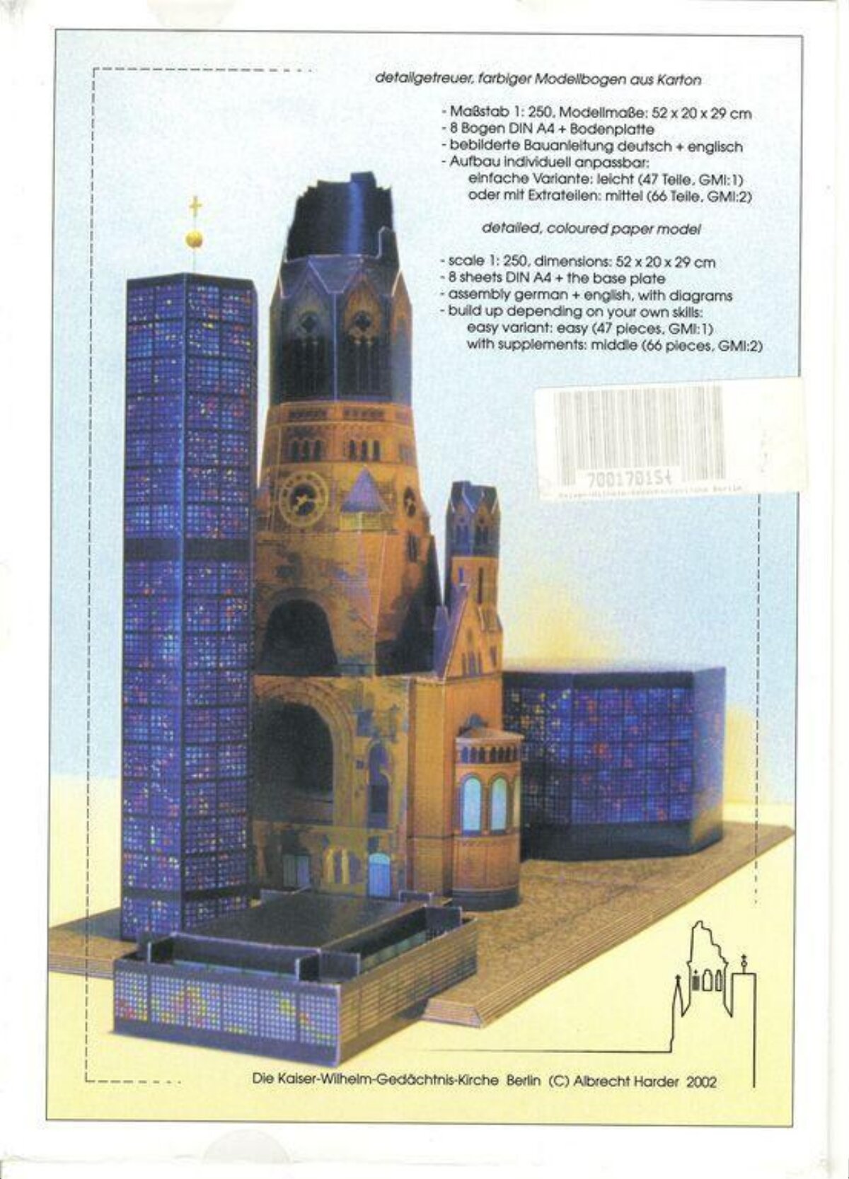 Kaiser Wilhelm Memorial Church Paper Model