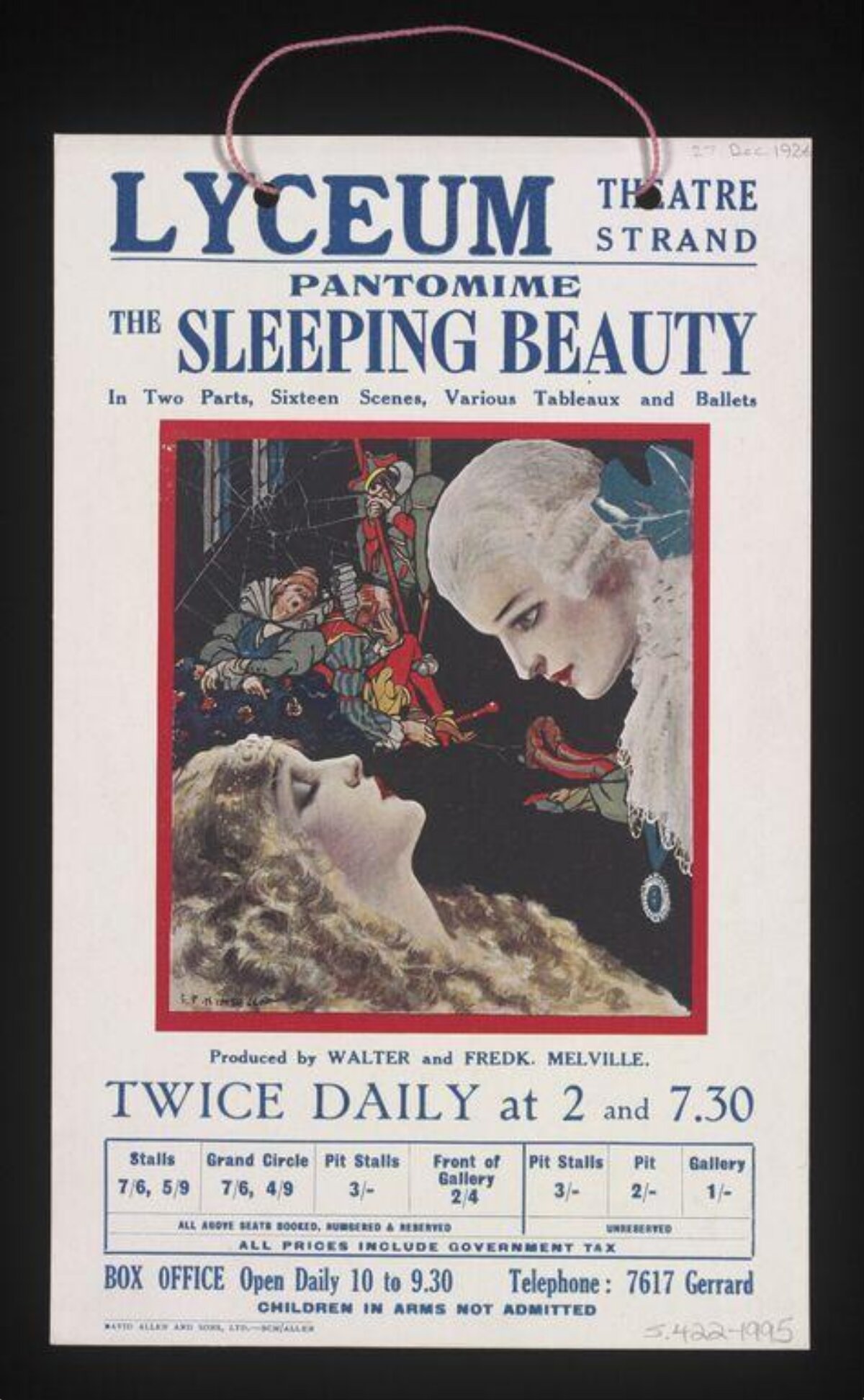 Lyceum Theatre Sleeping Beauty Poster
