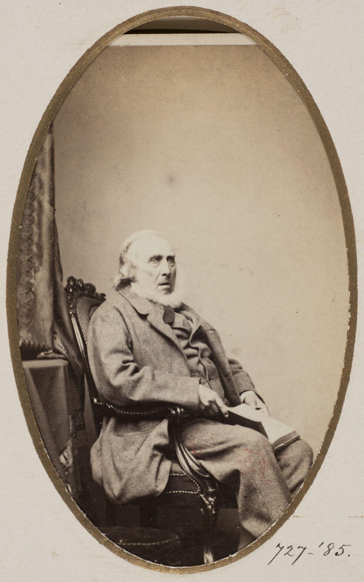 Oval Portrait of Seated Elderly Gentleman