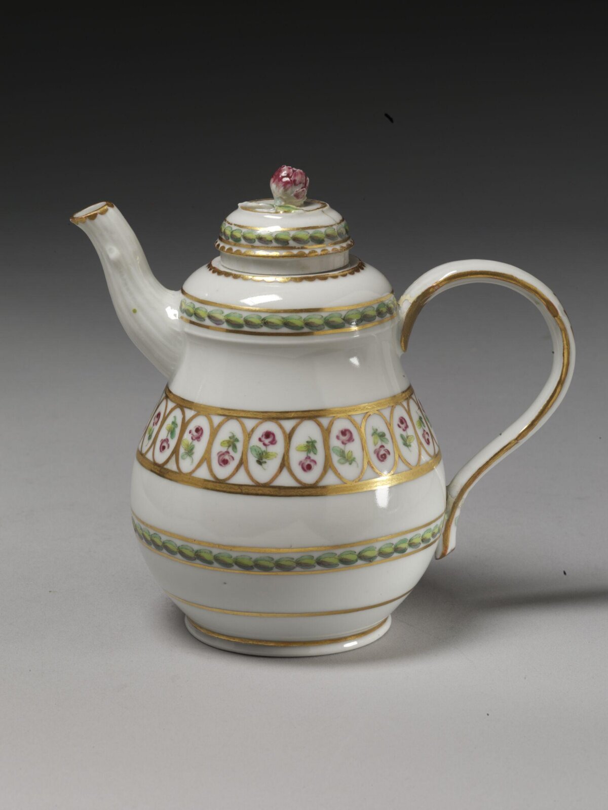 Decorated Porcelain Teapot