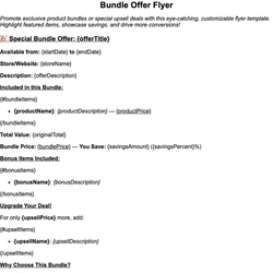 Bundle Offer Flyer