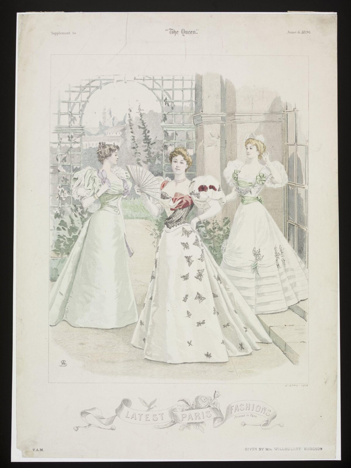 1896 Paris Latest Fashion Illustration