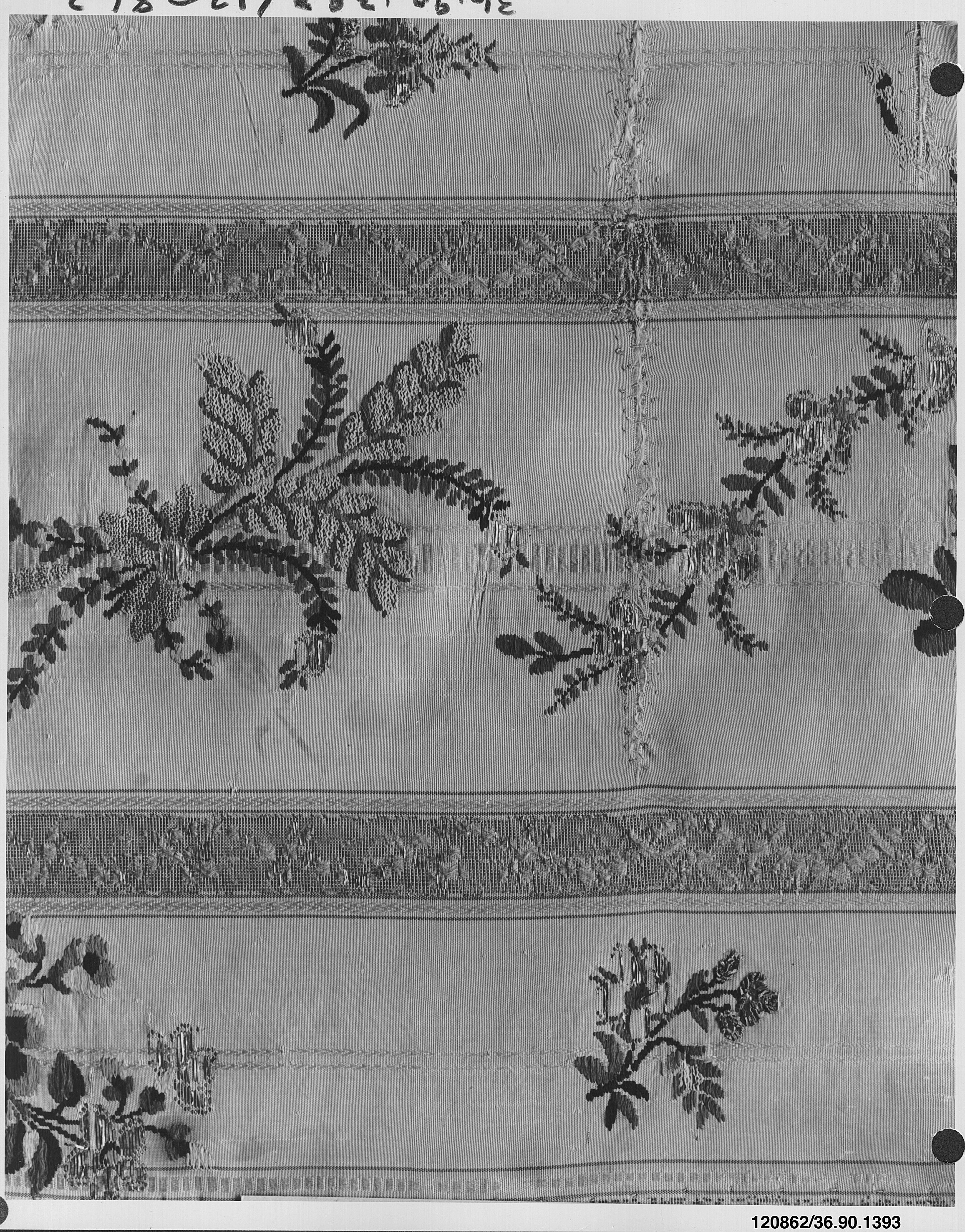 Antique Embroidered Textile Fragment