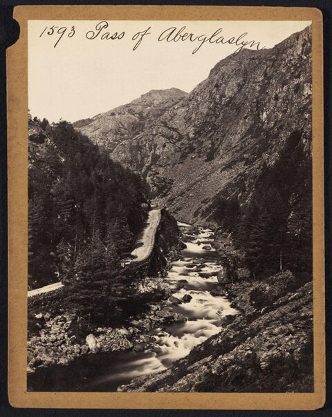 Pass of Aberglaslyn Gorge Landscape