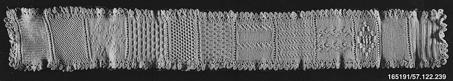 Antique Hand Knitted Lace Trim
