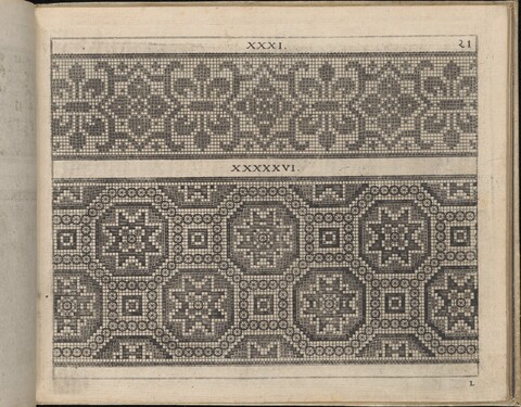 Antique Cross-Stitch Pattern Plates