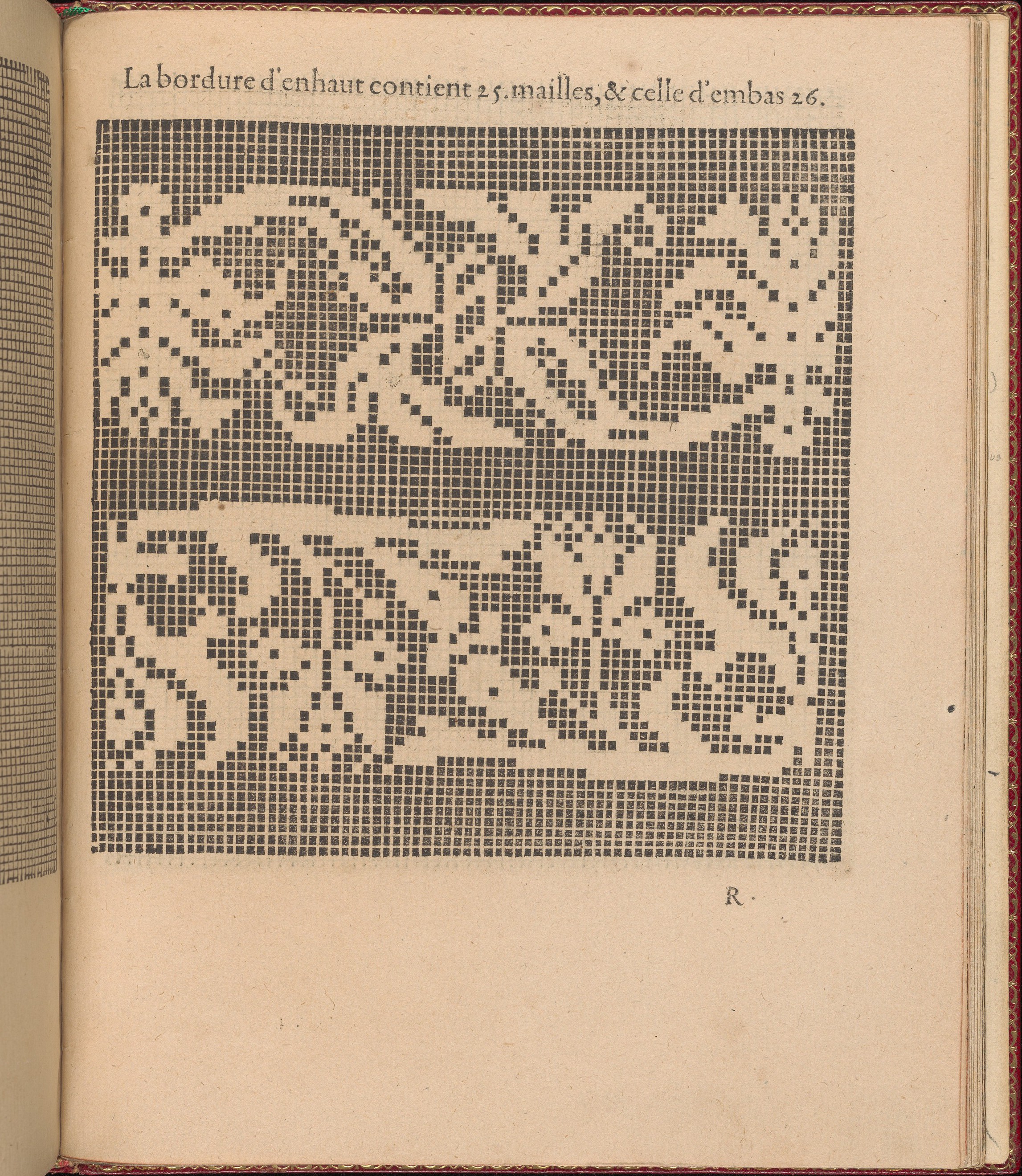 Antique French Needlework Pattern Page