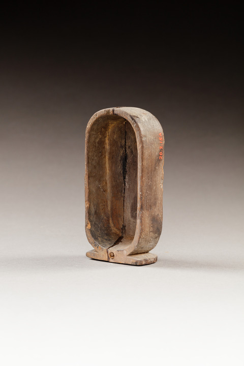 Old Wooden Oval Hollow Mold
