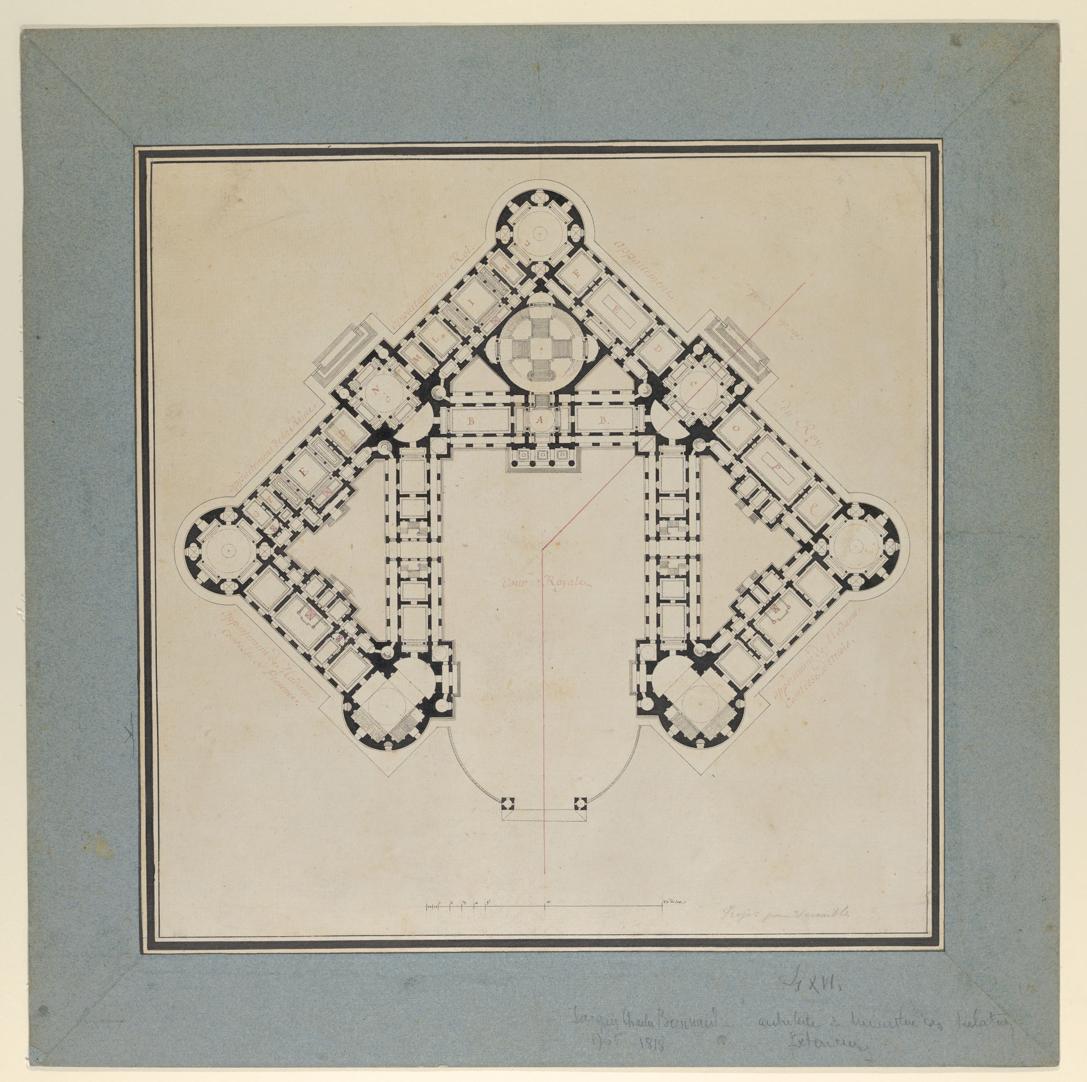 Antique Royal Palace Floor Plan