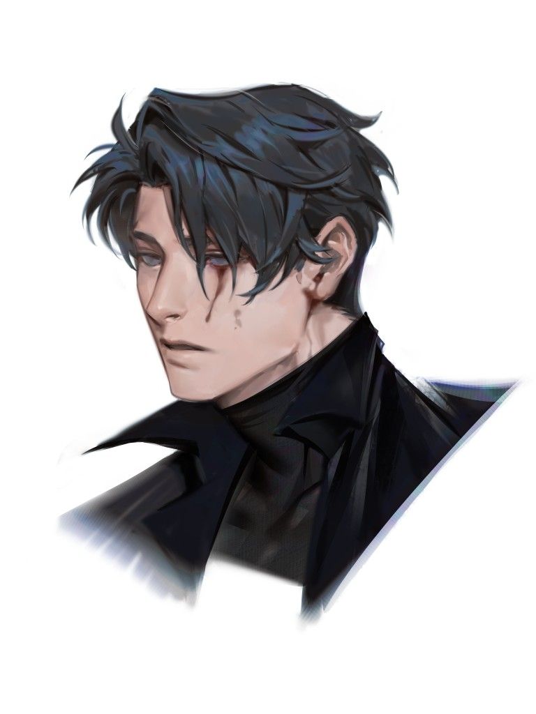 Anime Style Male Character Portrait