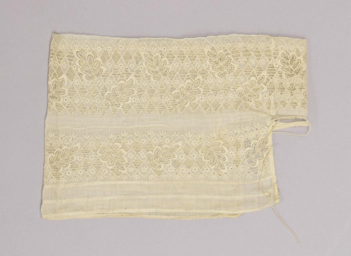 Vintage Embroidered Lace Textile