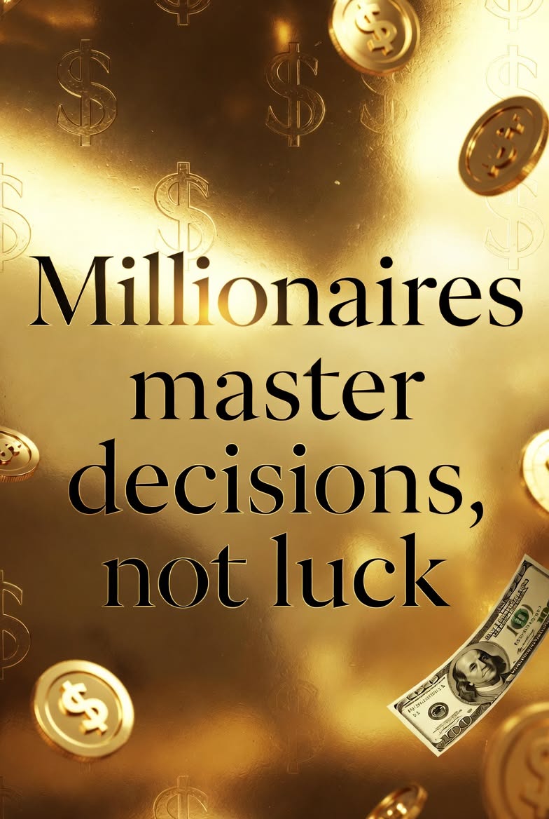 Millionaires Master Decisions Not Luck
