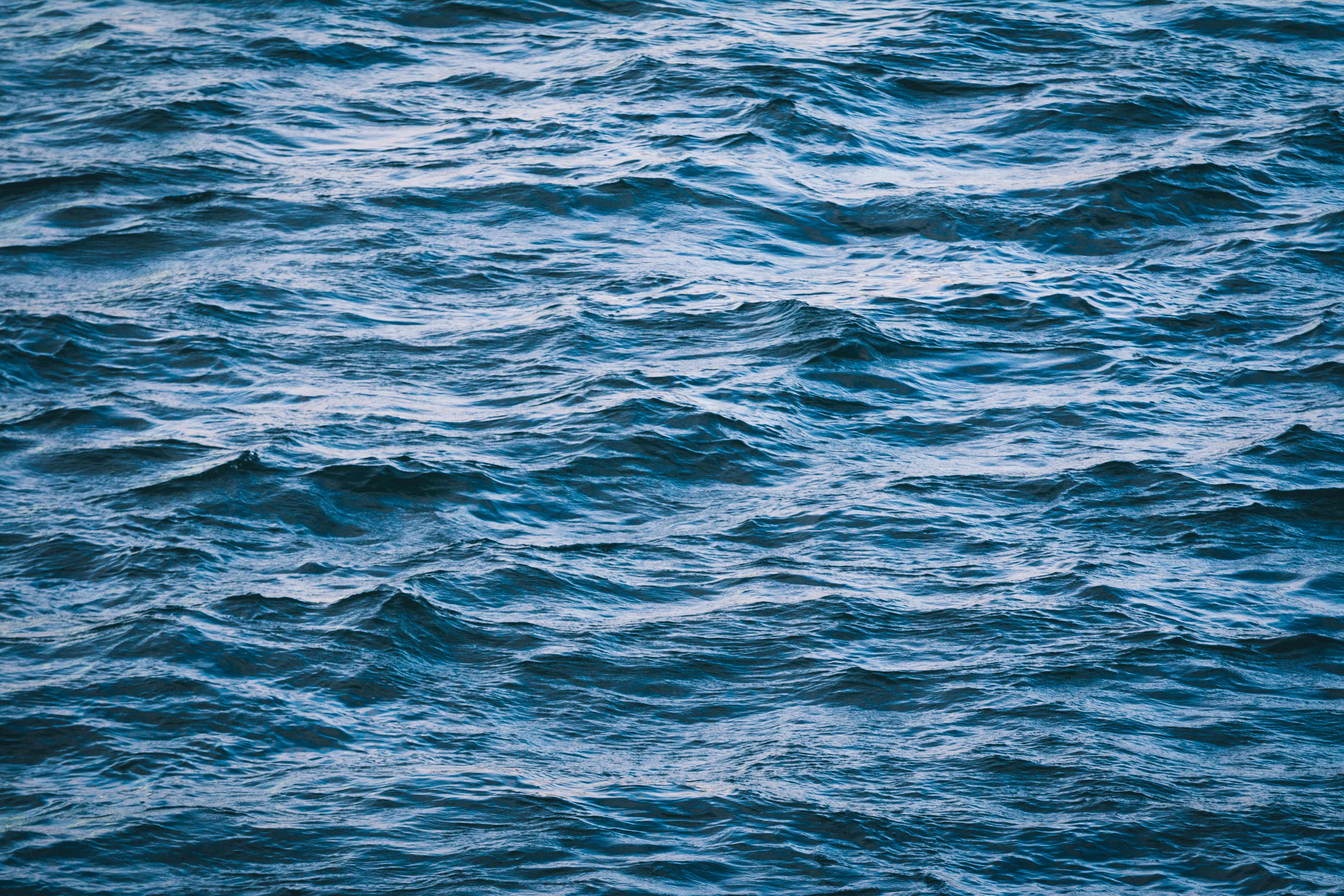 Blue Rippled Sea Surface