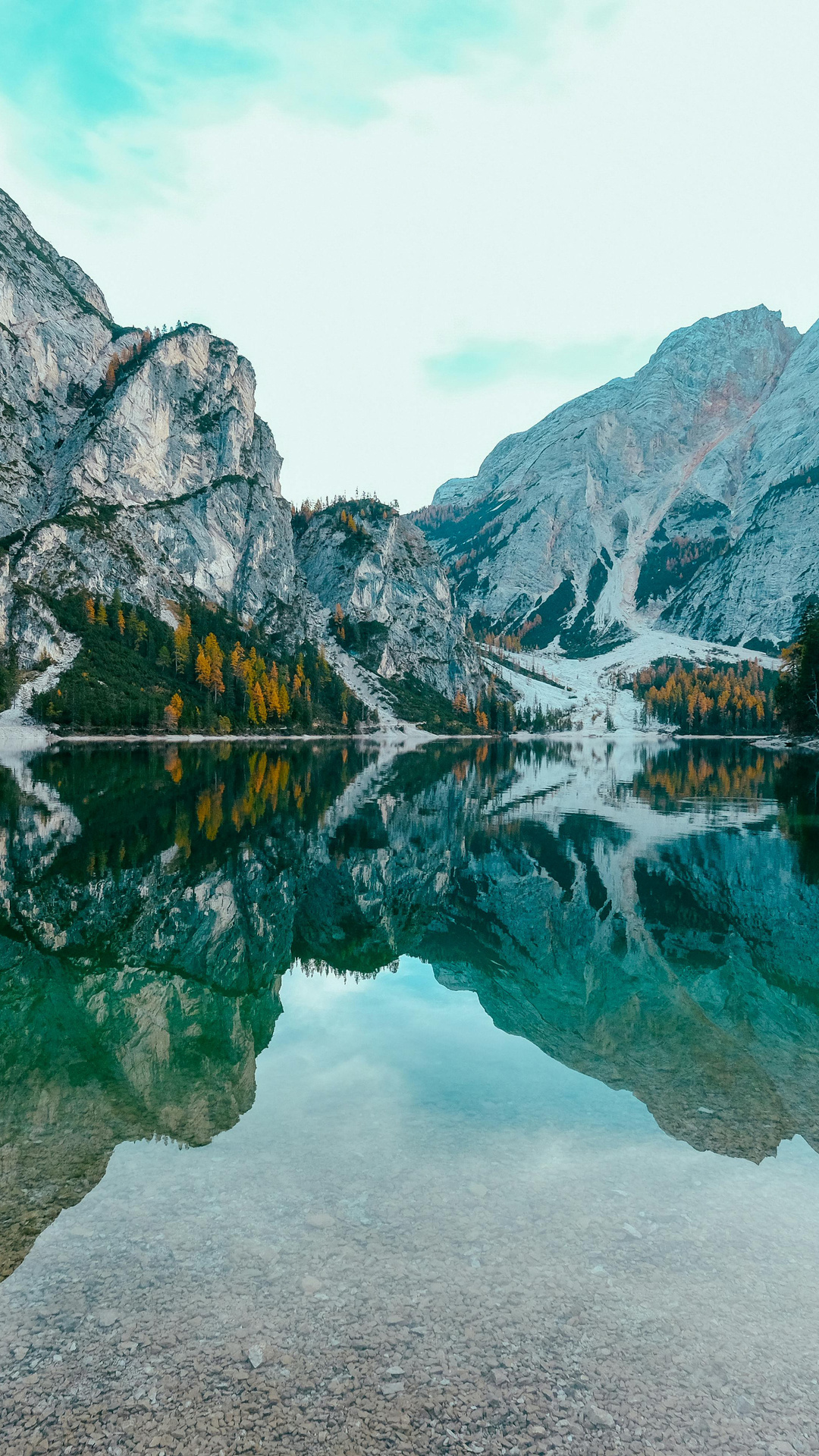 Autumn Mountain Lake Reflection