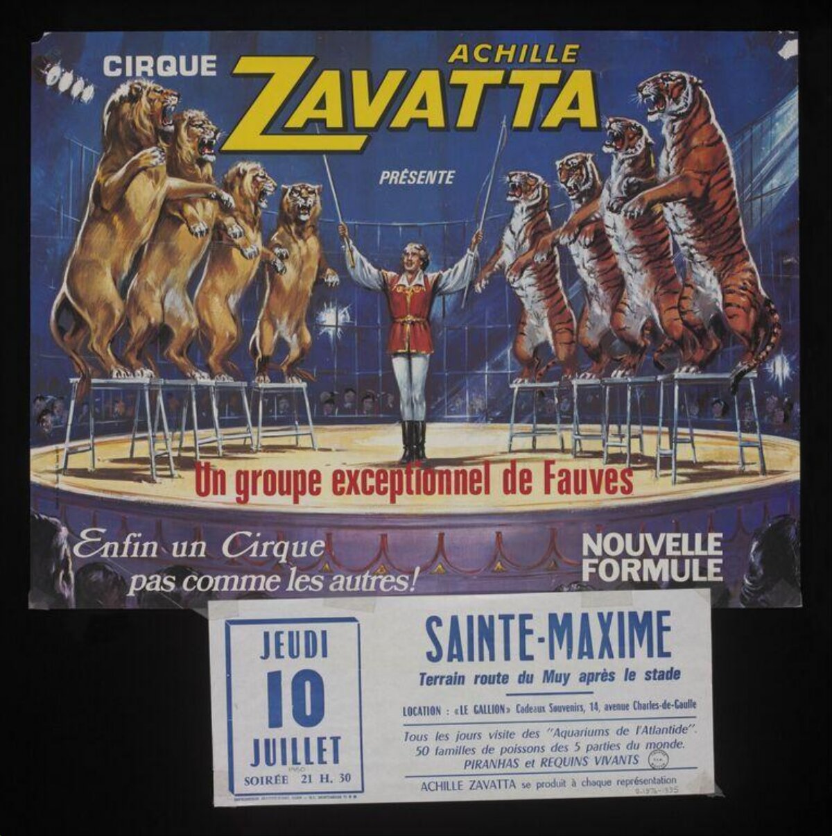 Vintage Achille Zavatta Circus Poster