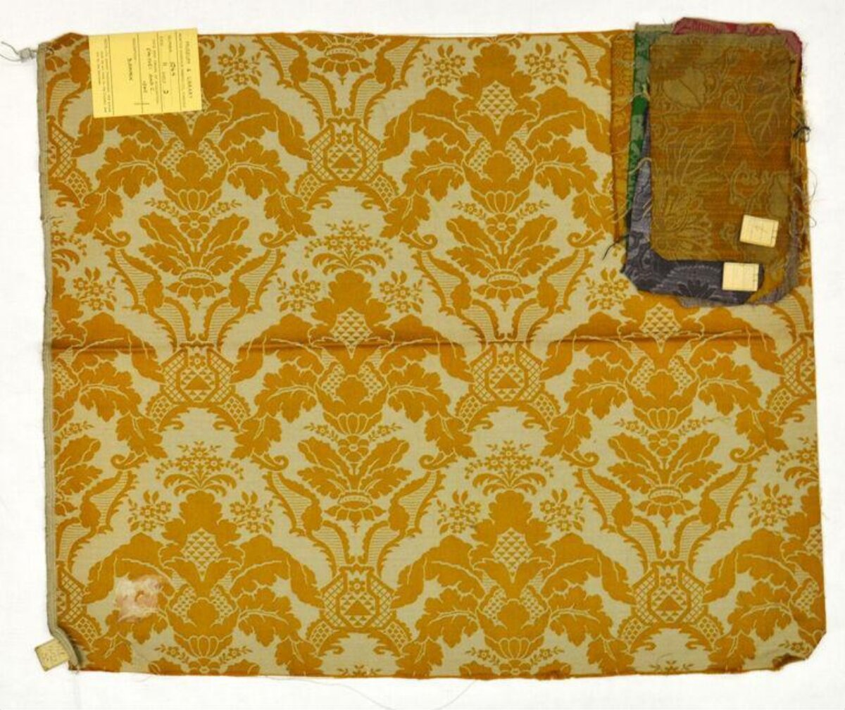 Vintage Damask Textile Sample
