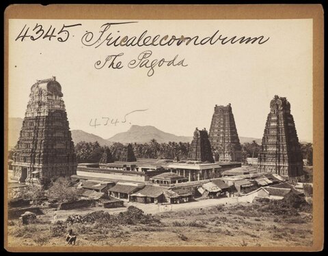 Vintage View of Tricaleecoondrum Pagoda