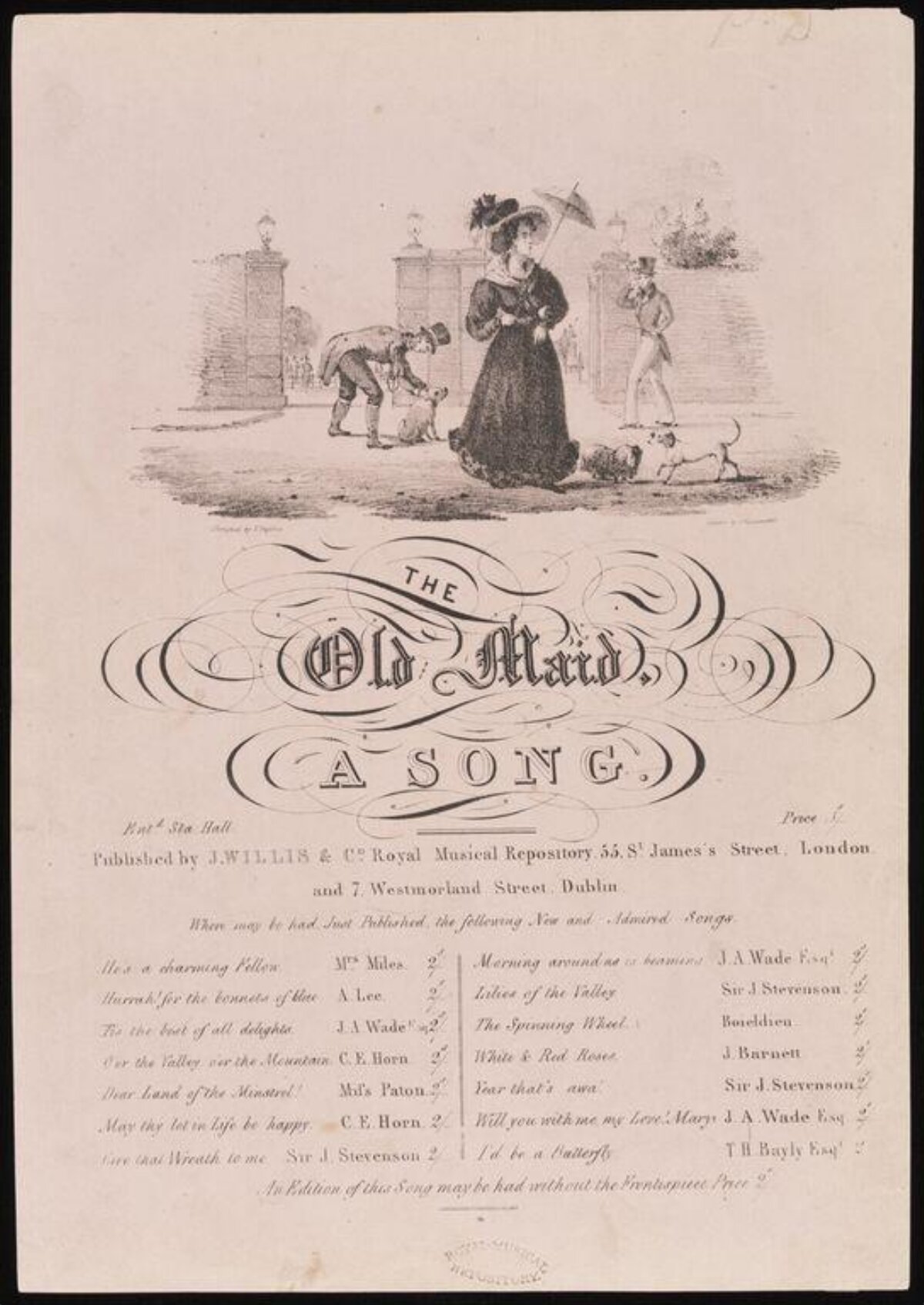 The Old Maid Sheet Music Cover