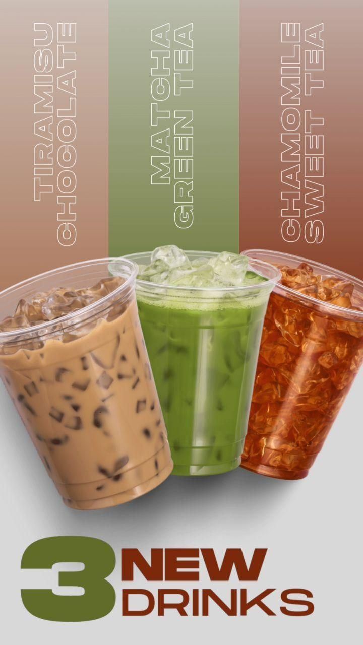Three New Iced Drinks Promotion