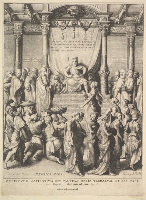 Queen of Sheba Before King Solomon
