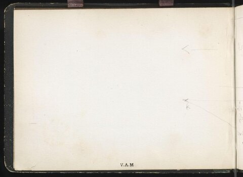 Blank Sketchbook Page with V.A.M