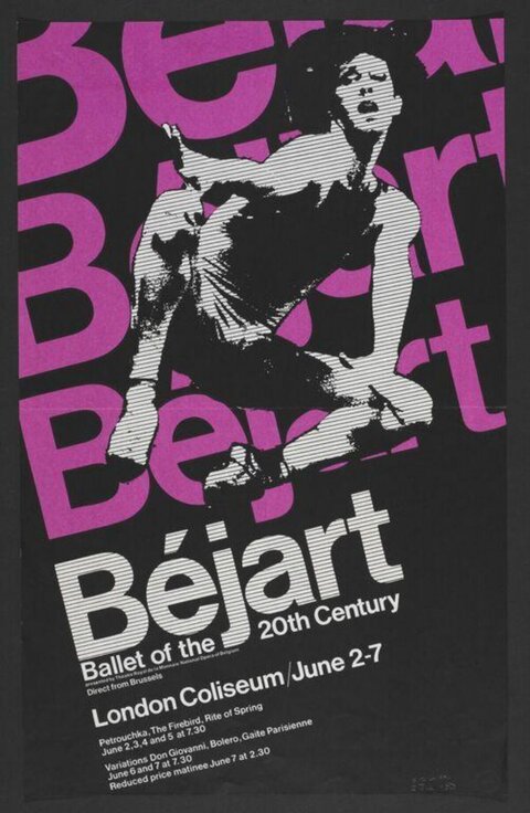 Béjart Ballet London Performance Poster
