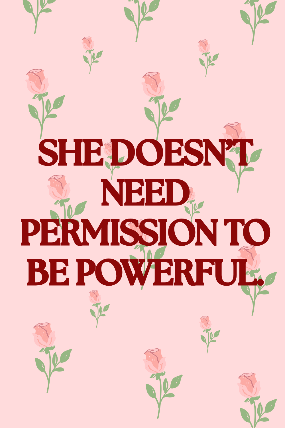 Women Empowerment Quote Poster