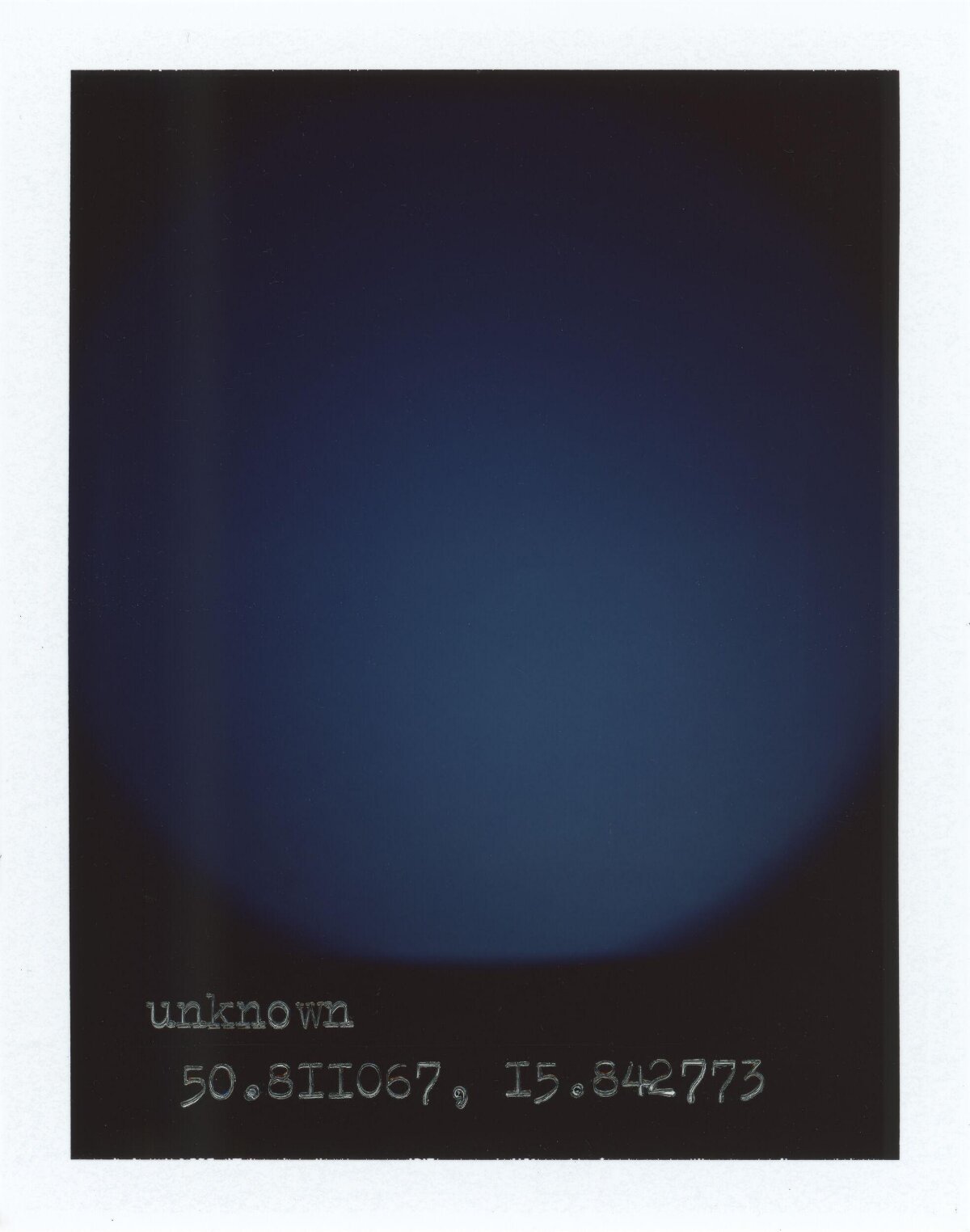 Dark Blue Image with Unknown Coordinates