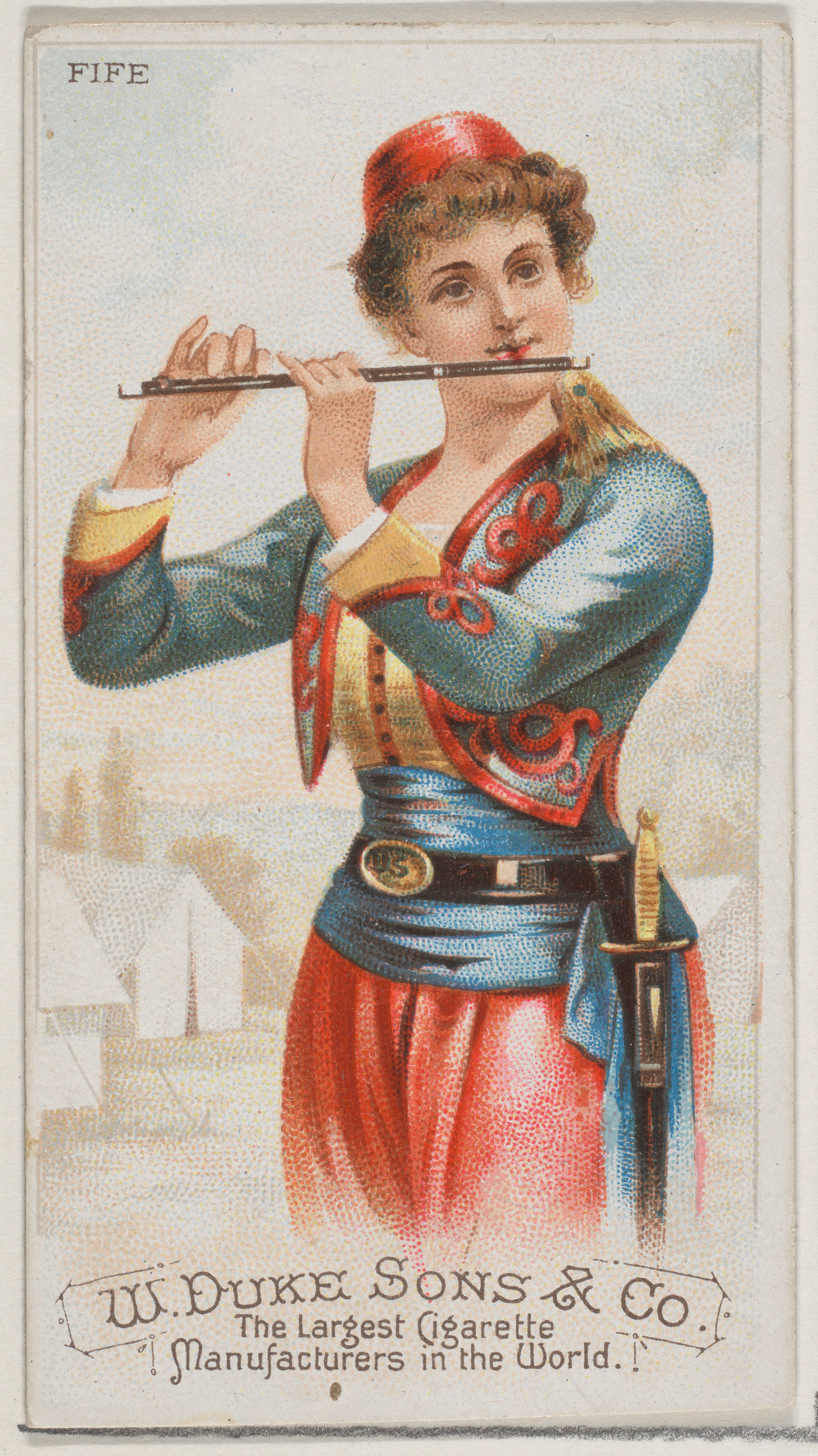 Vintage Fife Cigarette Card Illustration