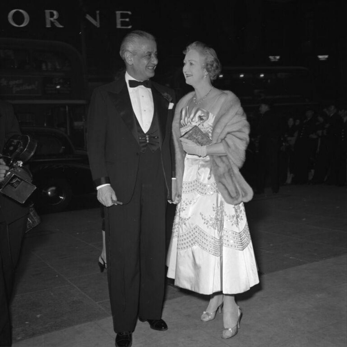 Elegant Couple at Formal Evening Event