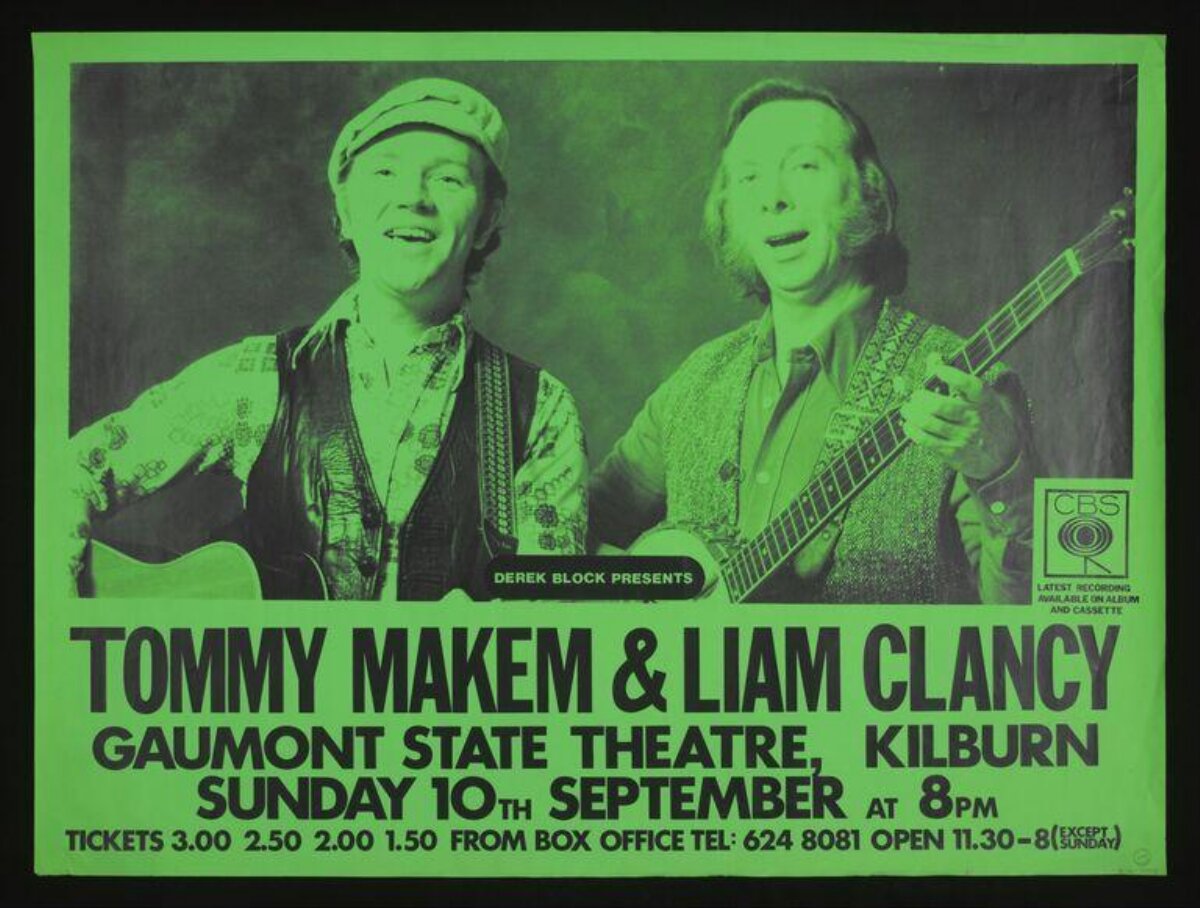 Tommy Makem & Liam Clancy Concert Poster