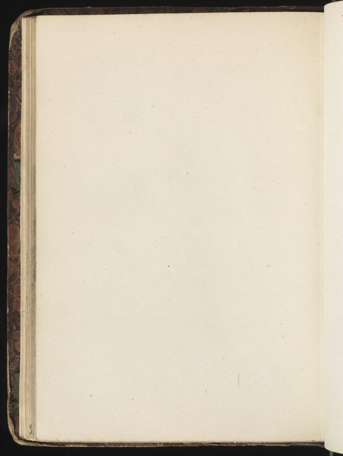 Blank Page of Old Hardcover Book