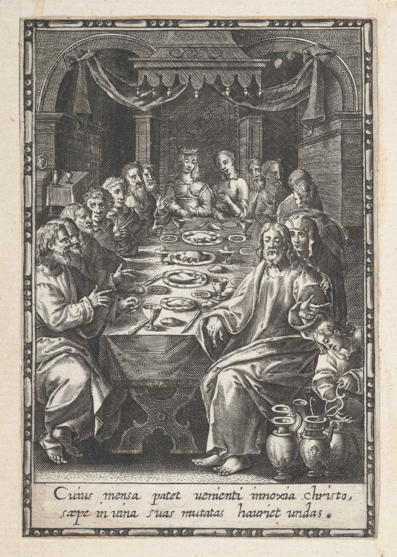 Engraving of the Wedding at Cana
