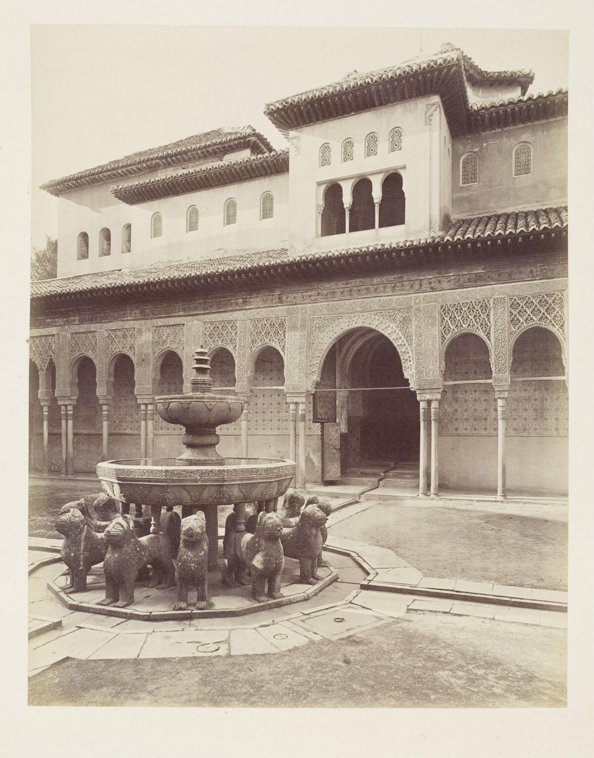 Lion Fountain at Alhambra Courtyard