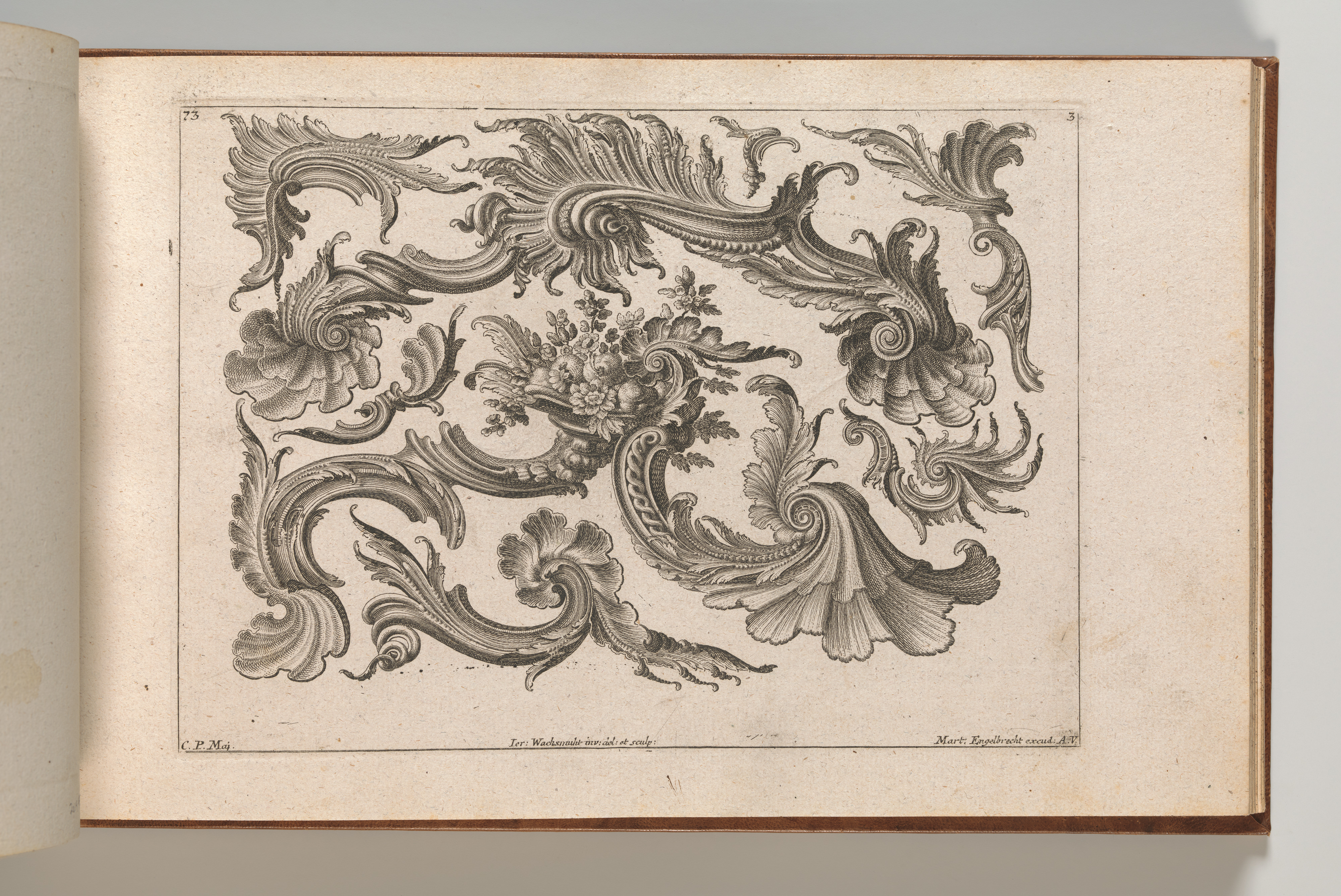 Antique Ornament Design Engraving