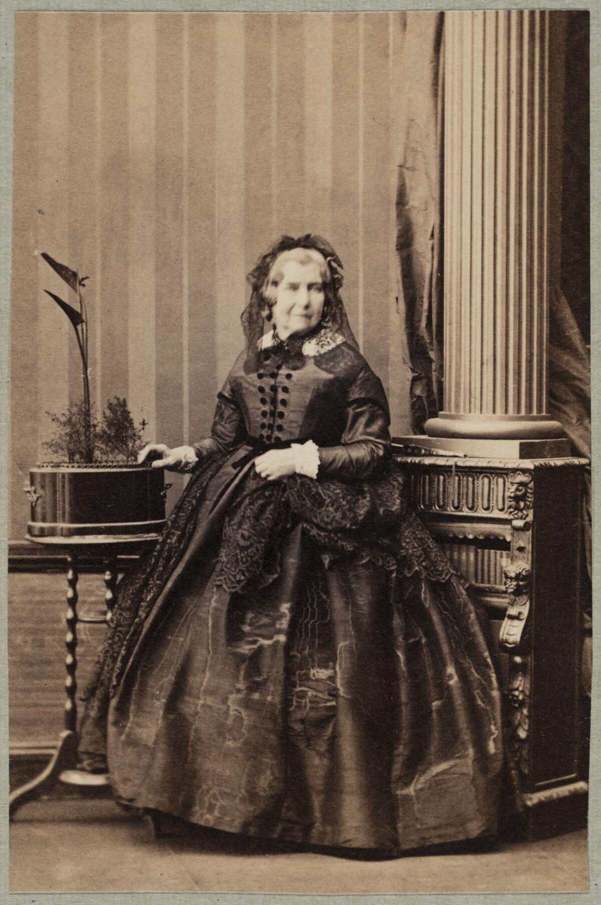 Vintage Studio Portrait of Older Woman