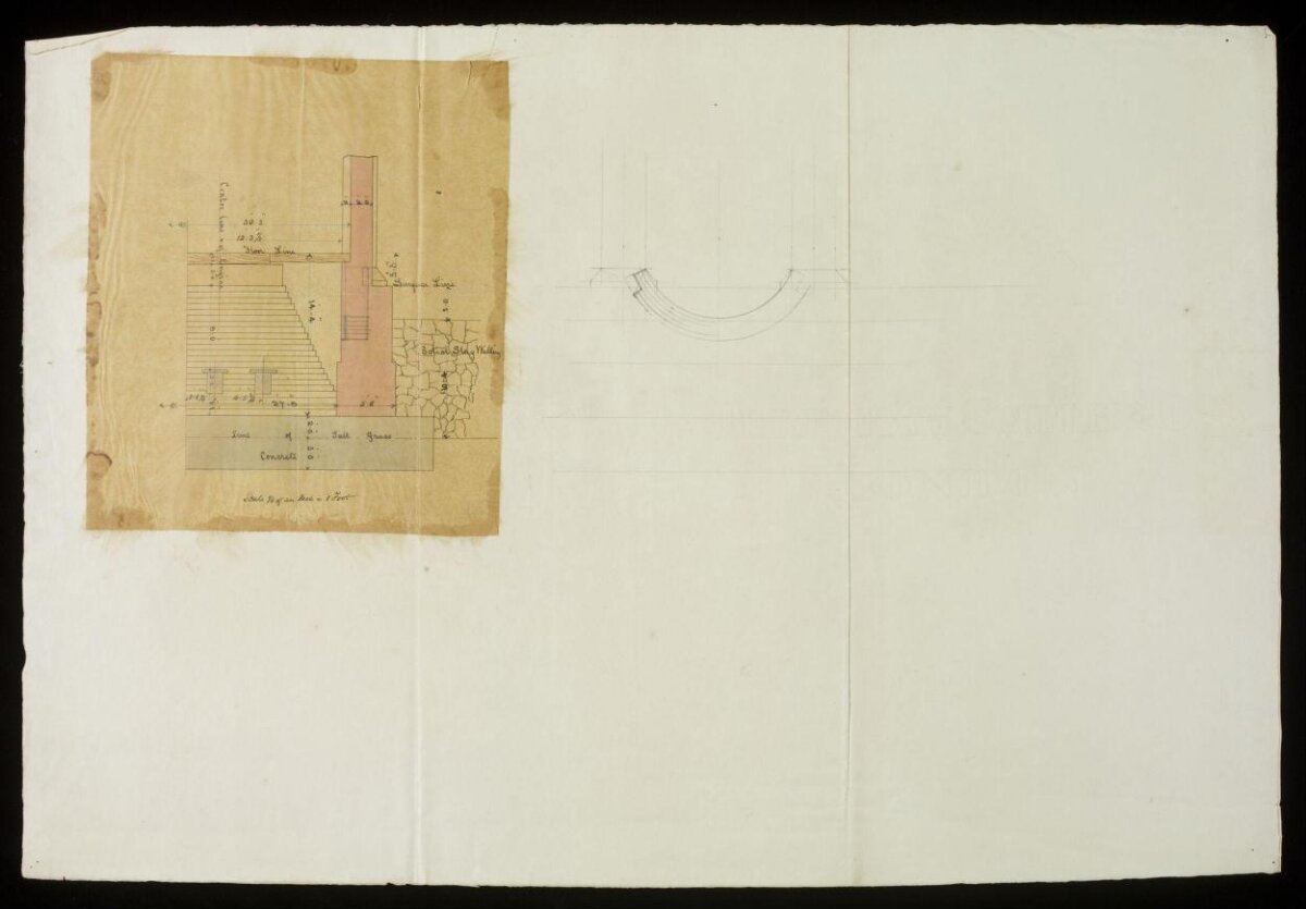 Vintage Architectural Technical Drawing
