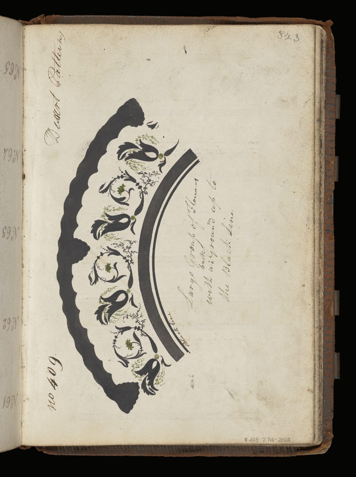 Antique Hand-Drawn Dessert Pattern