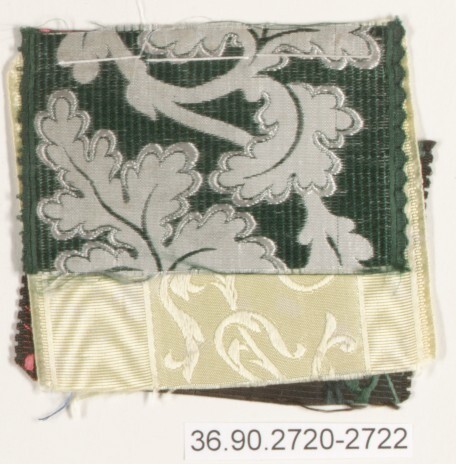 Two Patterned Textile Swatches