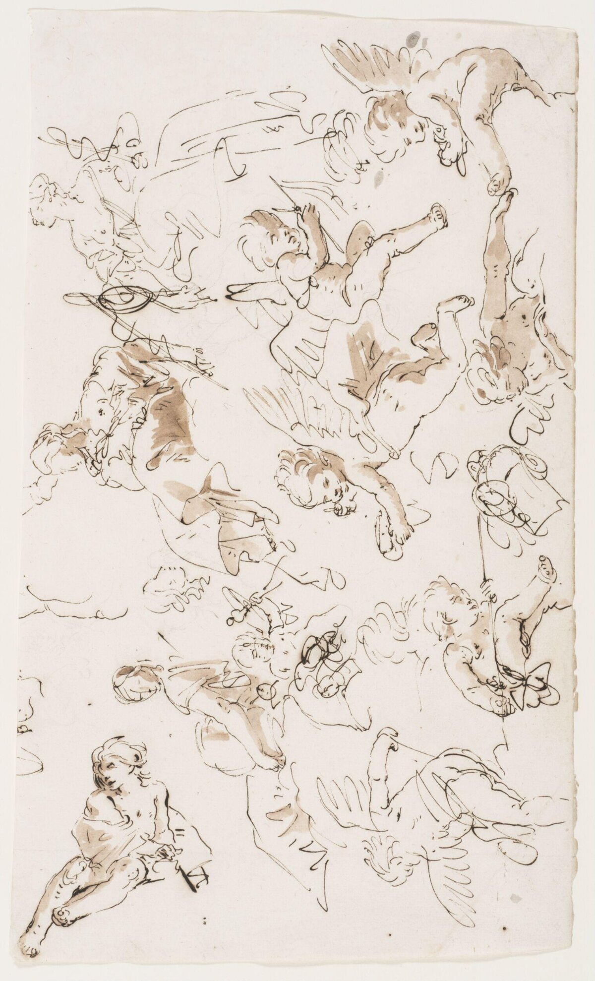 Sketches of Winged Cherubs