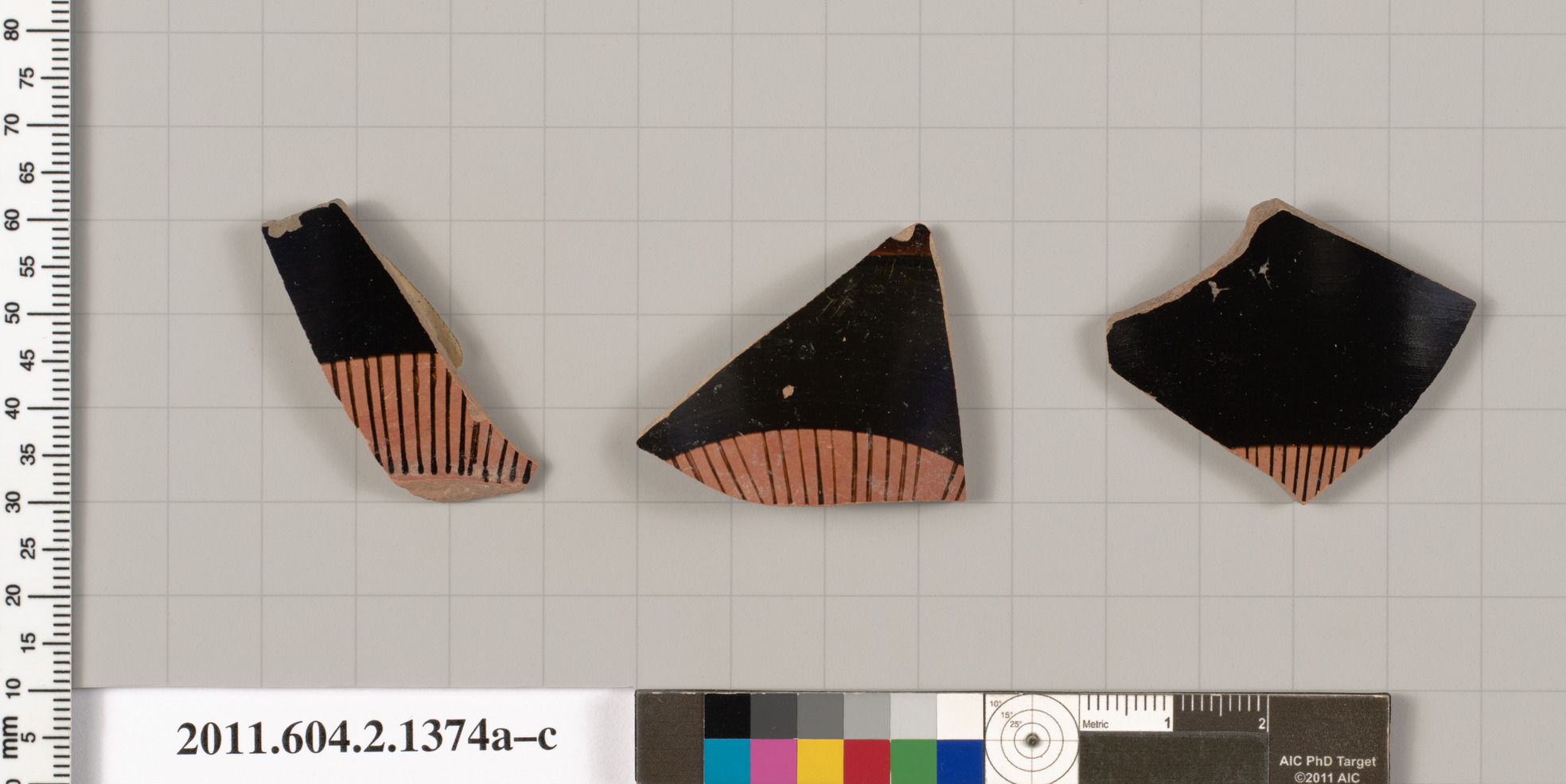 Three Ancient Pottery Fragments