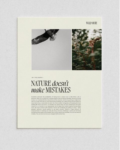 Wild Muse Nature Philosophy Poster