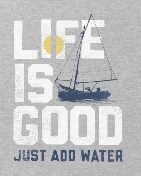 Life Is Good Sailing T-shirt Graphic