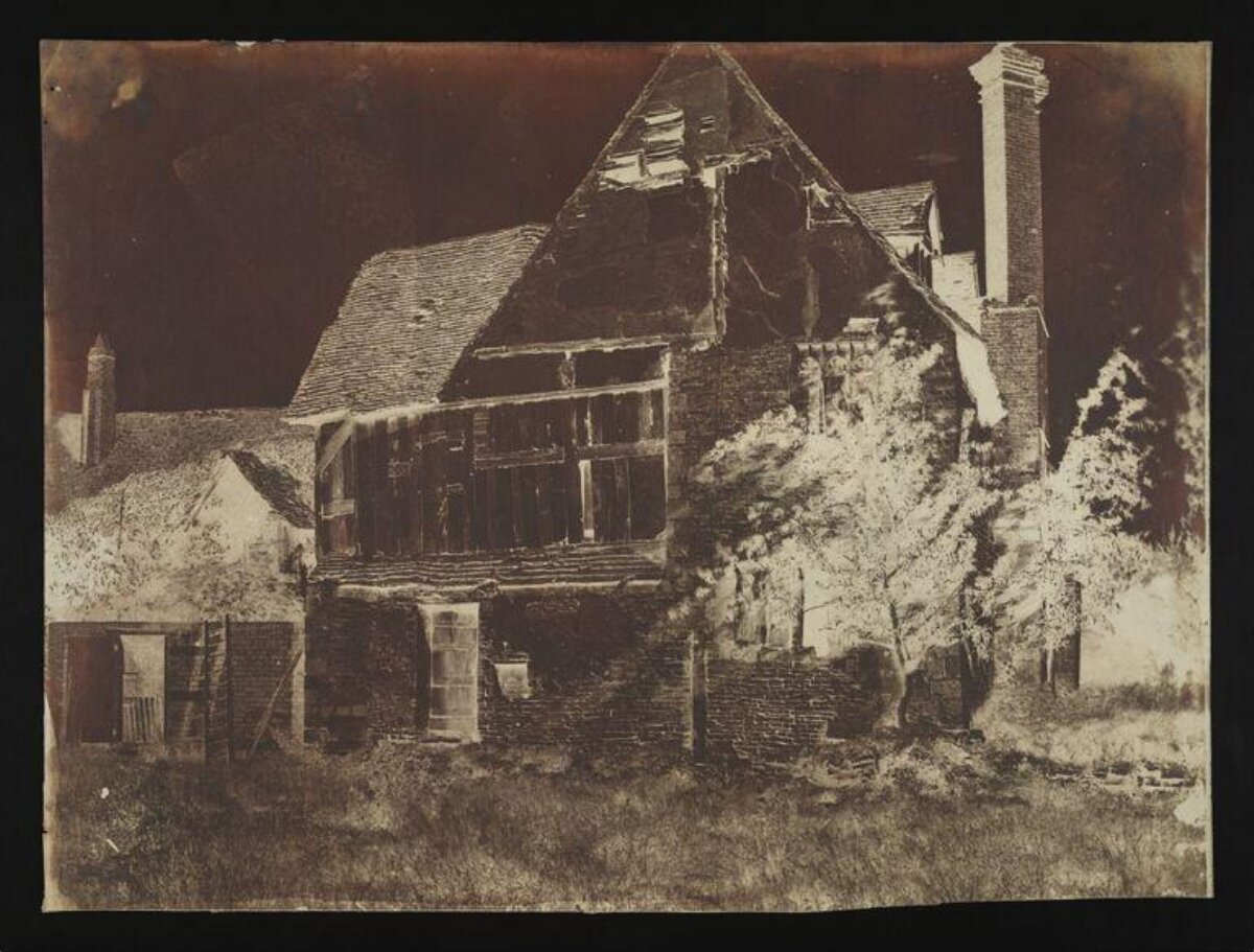 Ruined Old Half-timbered House