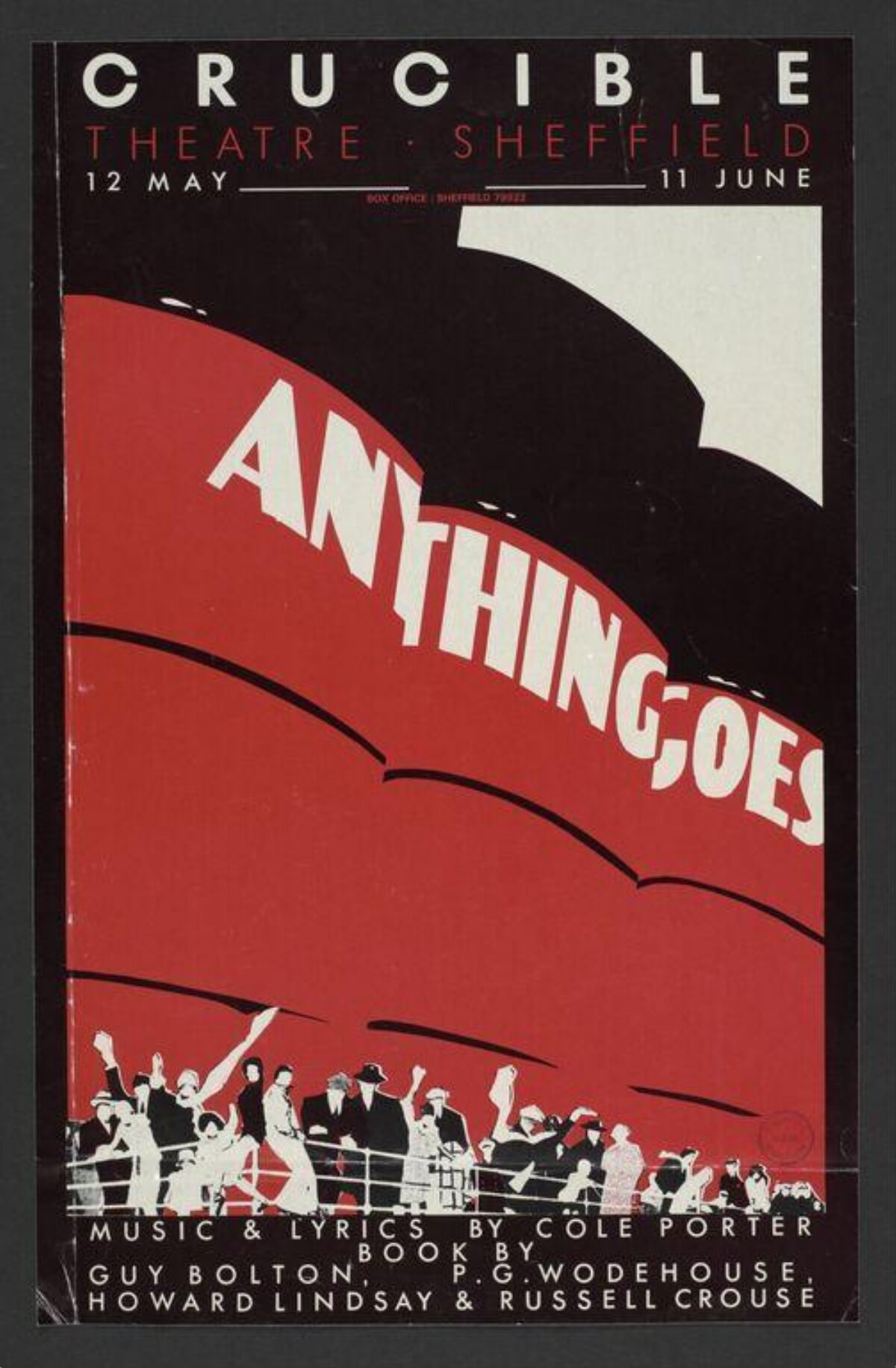 Anything Goes Sheffield Theatre Poster
