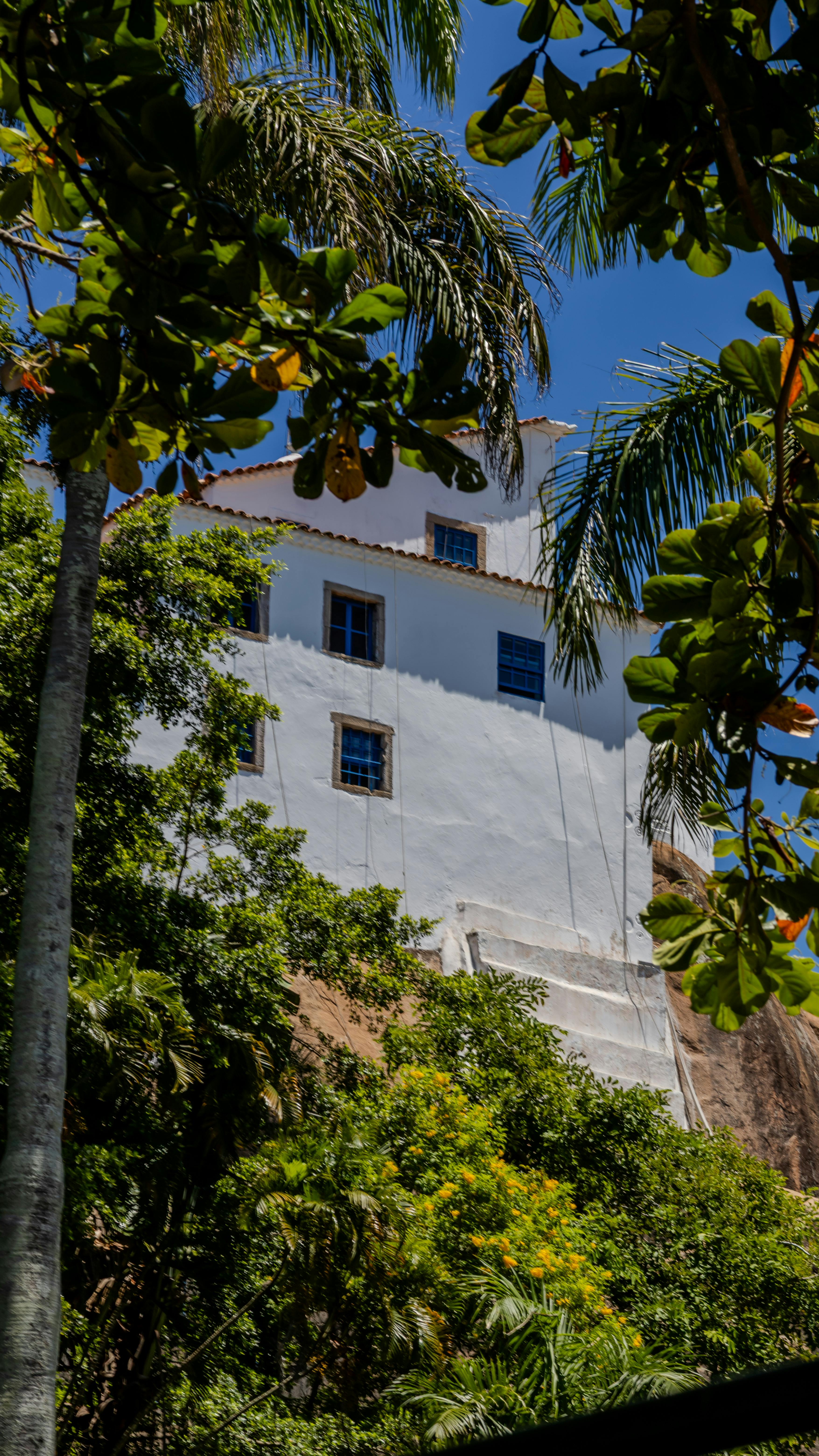 Colonial Building On Tropical Hillside