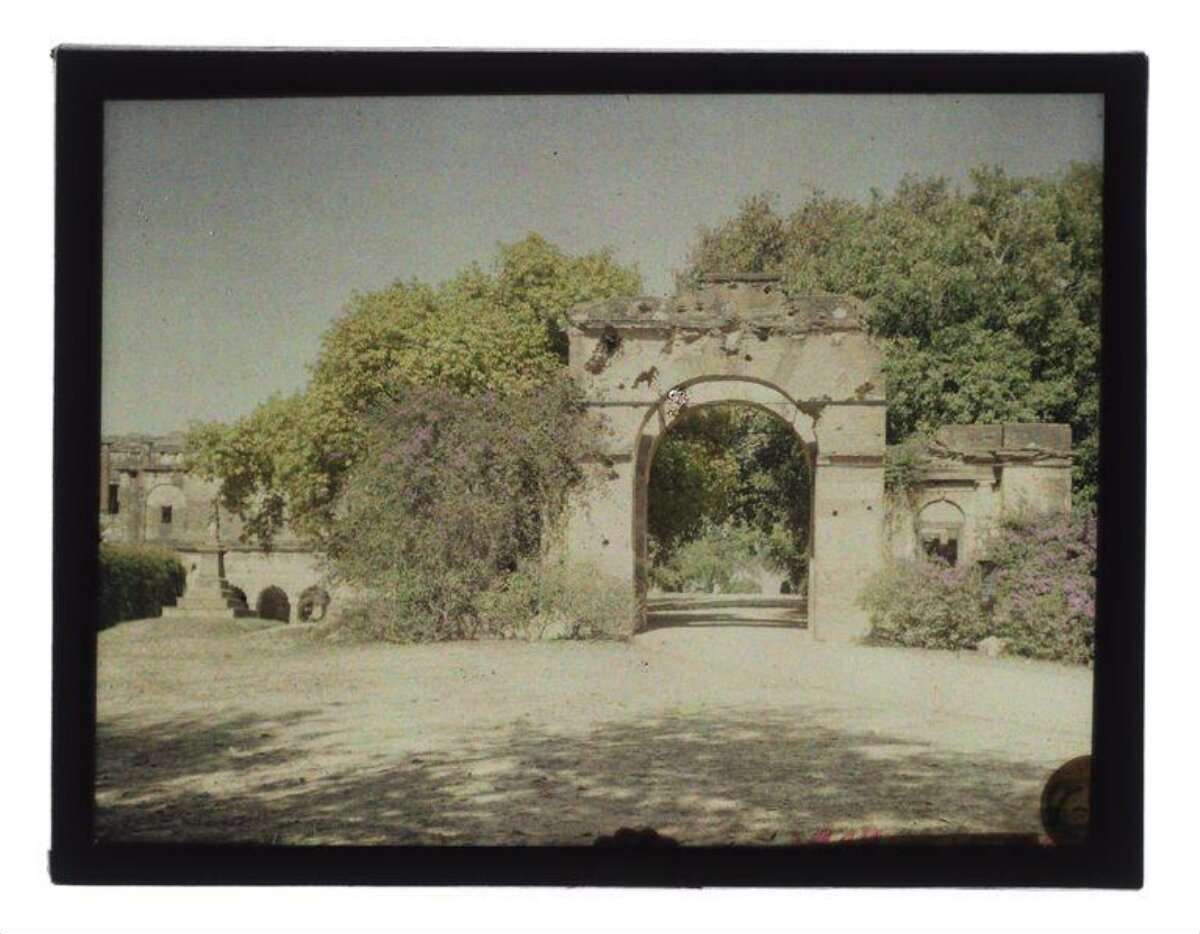 Ruined Old Stone Arch Gateway